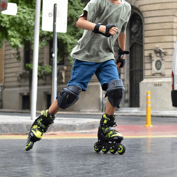 Patines en linea jokey 3.0 black lime 26-29 (ruedas 64mm) 3