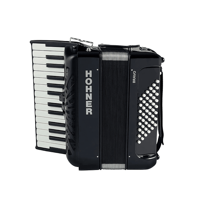 Acordeon HOHNER Bravo II  48 Bajos 2 Registros                         