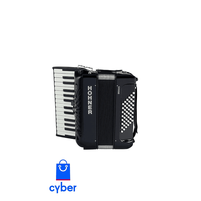 Acordeon HOHNER Bravo II  48 Bajos 2 Registros                         