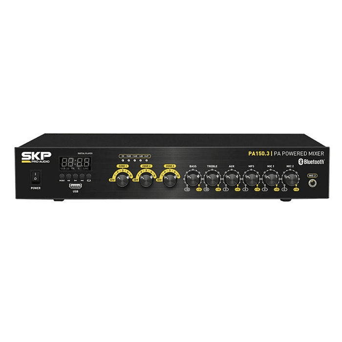 AMPLIFICADOR DE LINEA MULTIZONA PA-150.3 BT USB SKP