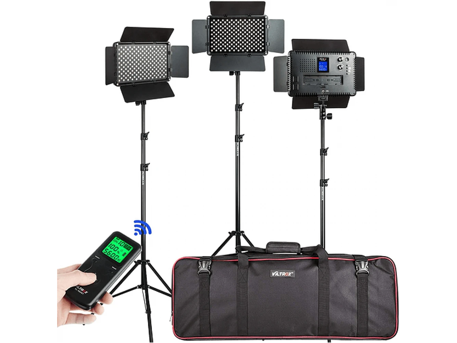 Viltrox VL-192T kit de 3 Luces Led 45W CRI+95 1