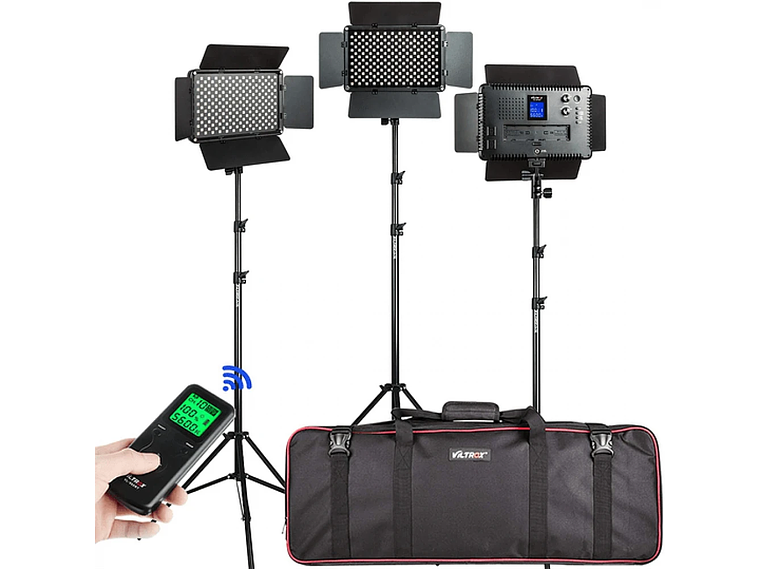 Viltrox VL-192T kit de 3 Luces Led 45W CRI+95 1