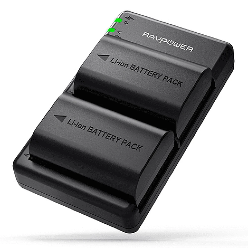 Ravpower  Bateria Reemplazo Canon LP-E6 Kit 2x con Cargador USB