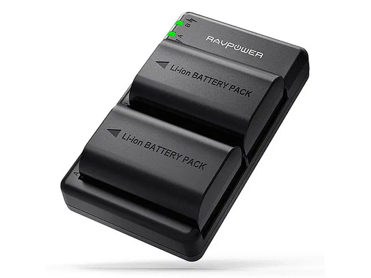 Ravpower  Bateria Reemplazo Canon LP-E6 Kit 2x con Cargador USB 1