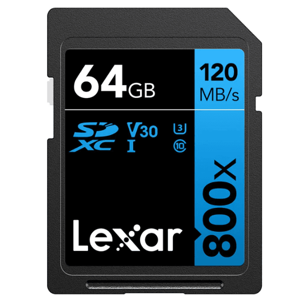 Tarjeta de Memoria Lexar Profesional 64GB SDHC 800x UHS-I