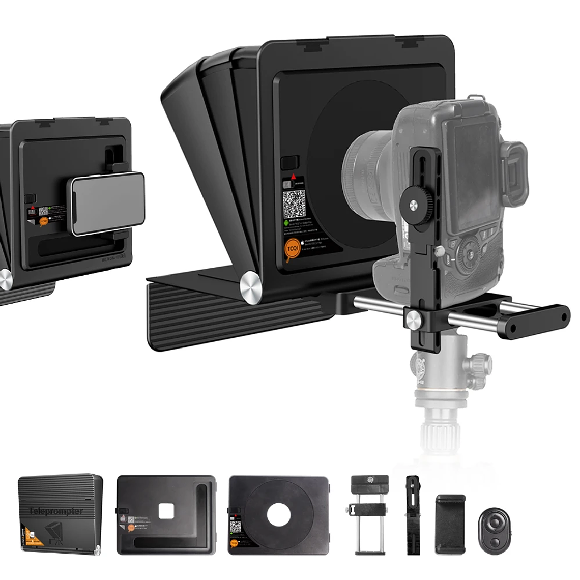 LensGo Telepromter portatil compatible con camara y telefono TC7II 2