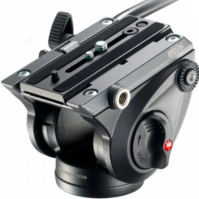 Cabezal Manfrotto MVH500AH Video Fluido Flat Base  2