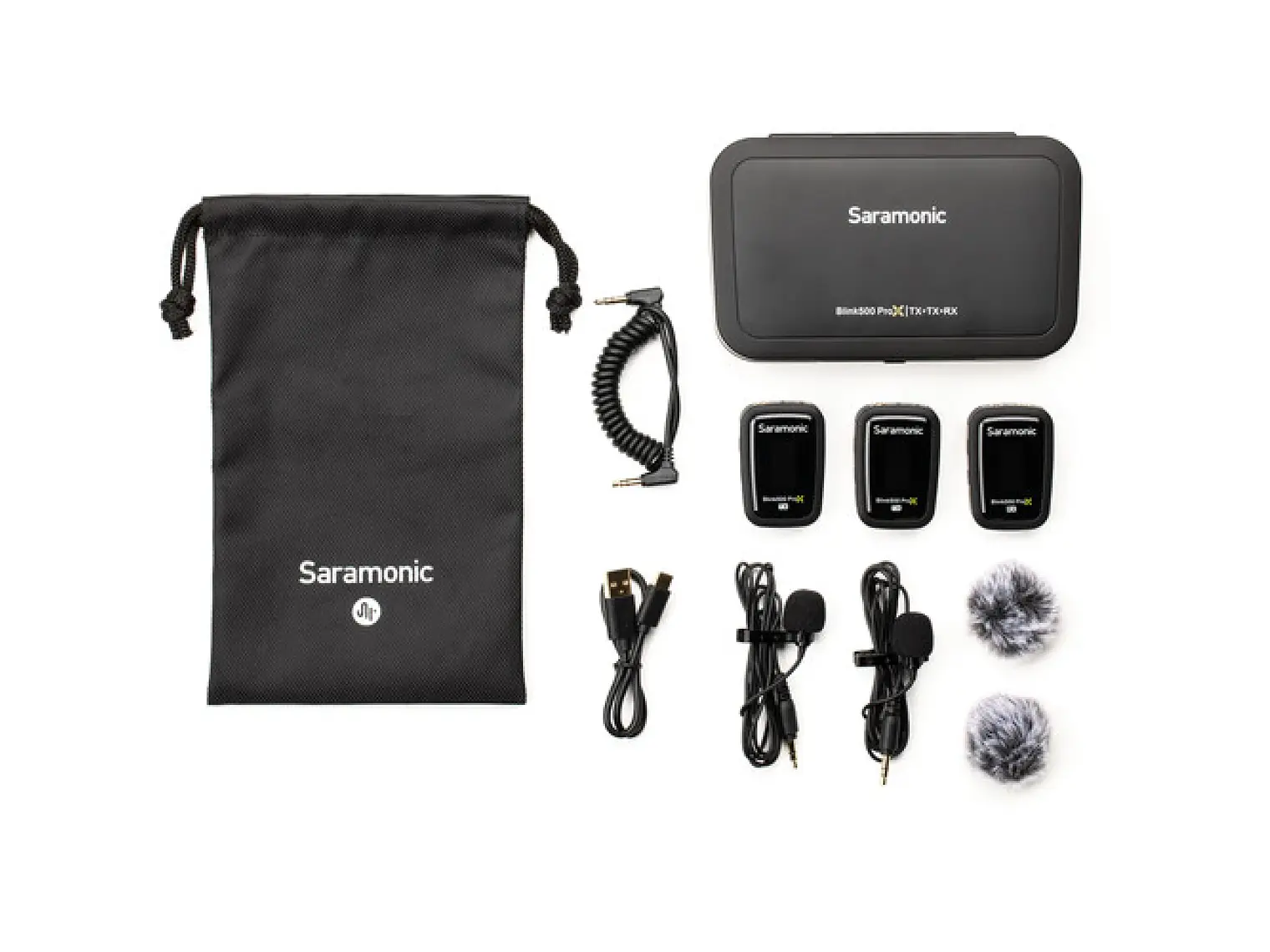 Saramonic Blink 500 Pro X B2 Sistema de Micrófono Inalámbrico Profesional, 2 transmisor y 1 receptor. 2