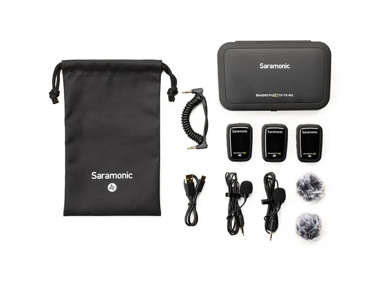 Saramonic Blink 500 Pro X B2 Sistema de Micrófono Inalámbrico Profesional, 2 transmisor y 1 receptor. 2