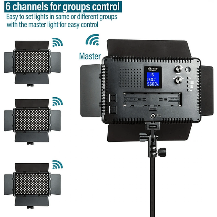 Viltrox VL-192T kit de 3 Luces Led 45W CRI+95 2