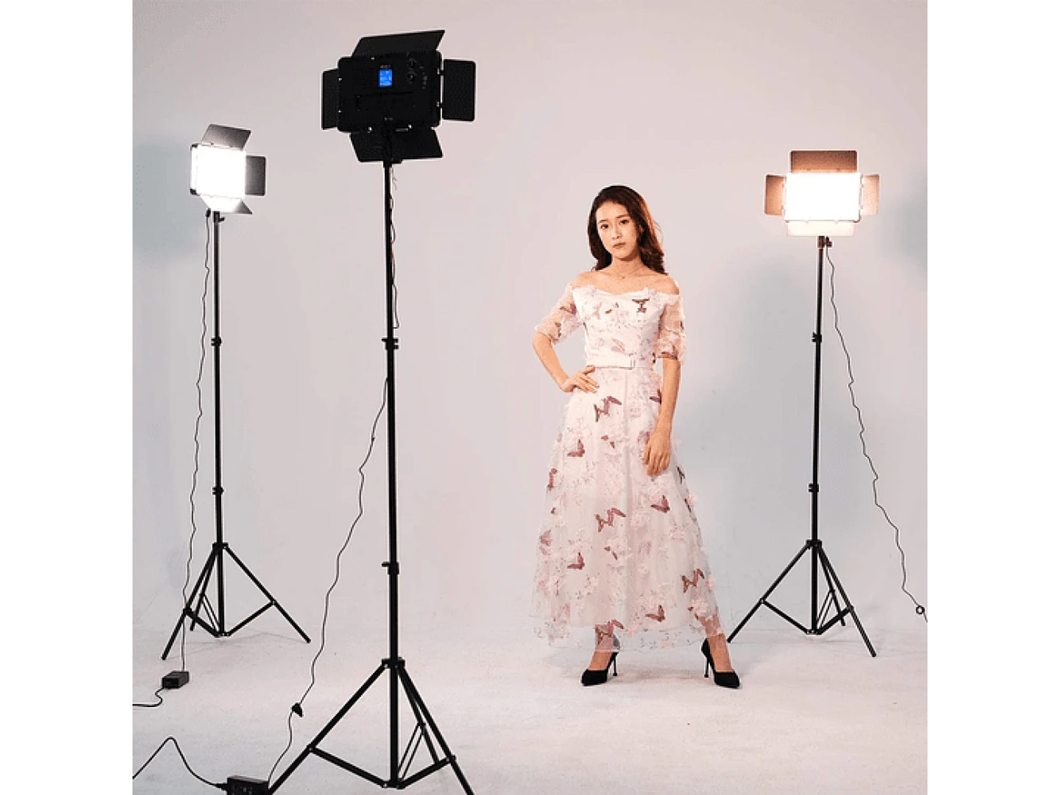 Viltrox VL-192T kit de 3 Luces Led 45W CRI+95 4