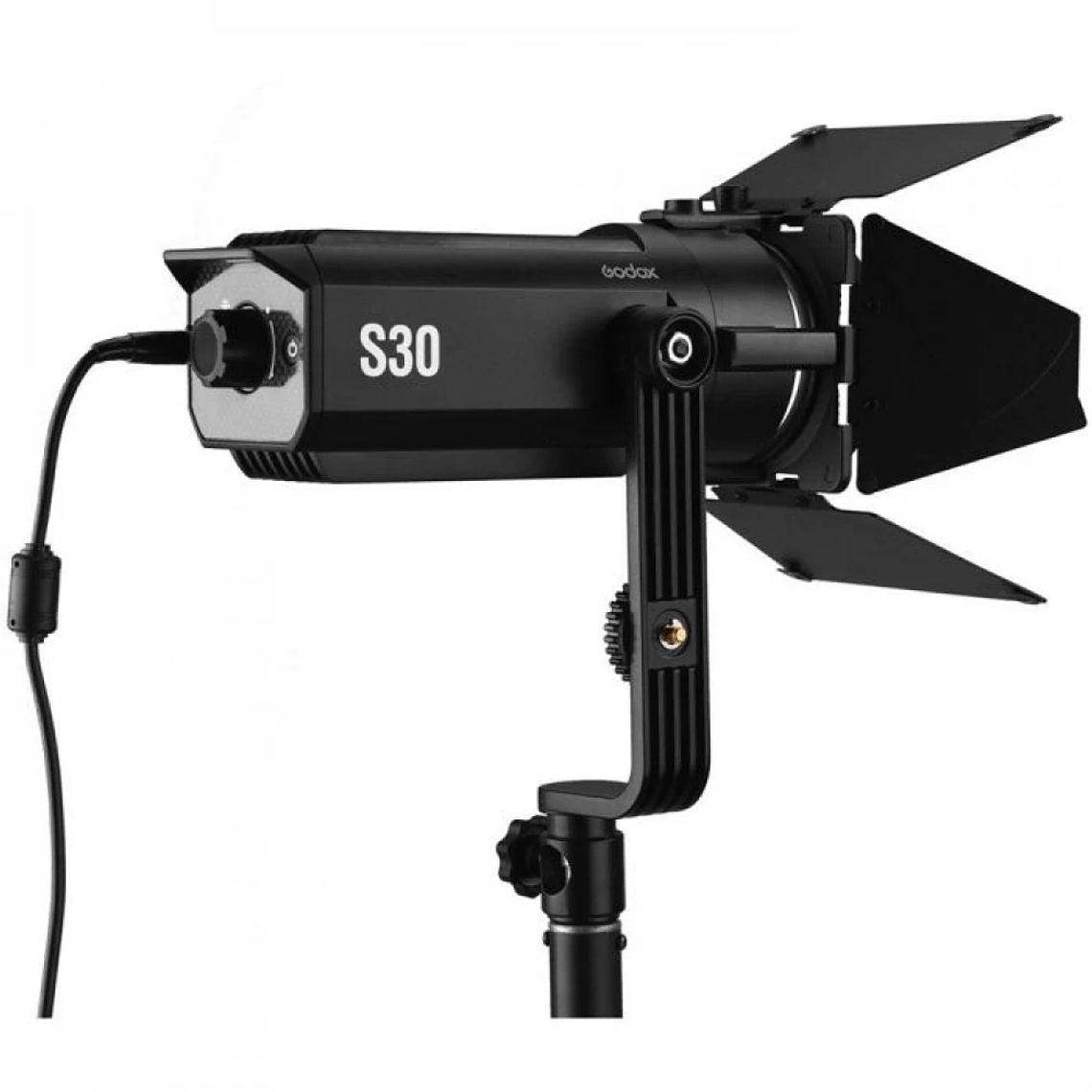 Godox Cañon LED Spotlight Enfocable S30 con Barndoor 1