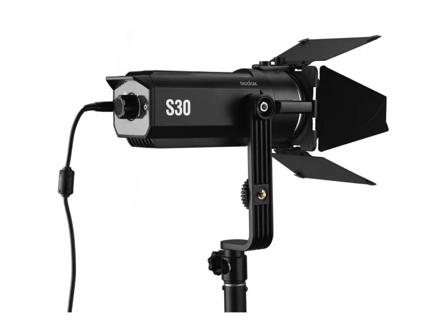Godox Cañon LED Spotlight Enfocable S30 con Barndoor 1