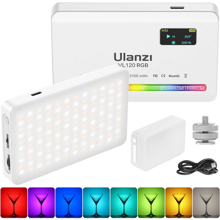 Ulanzi UL-2495 VL120 RGB Lampara Led Con 20 Efectos Luminosos 4