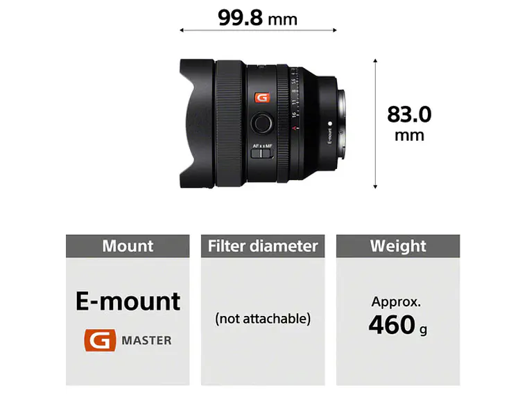 Lente Sony  FE 14mm F1.8 GM 5