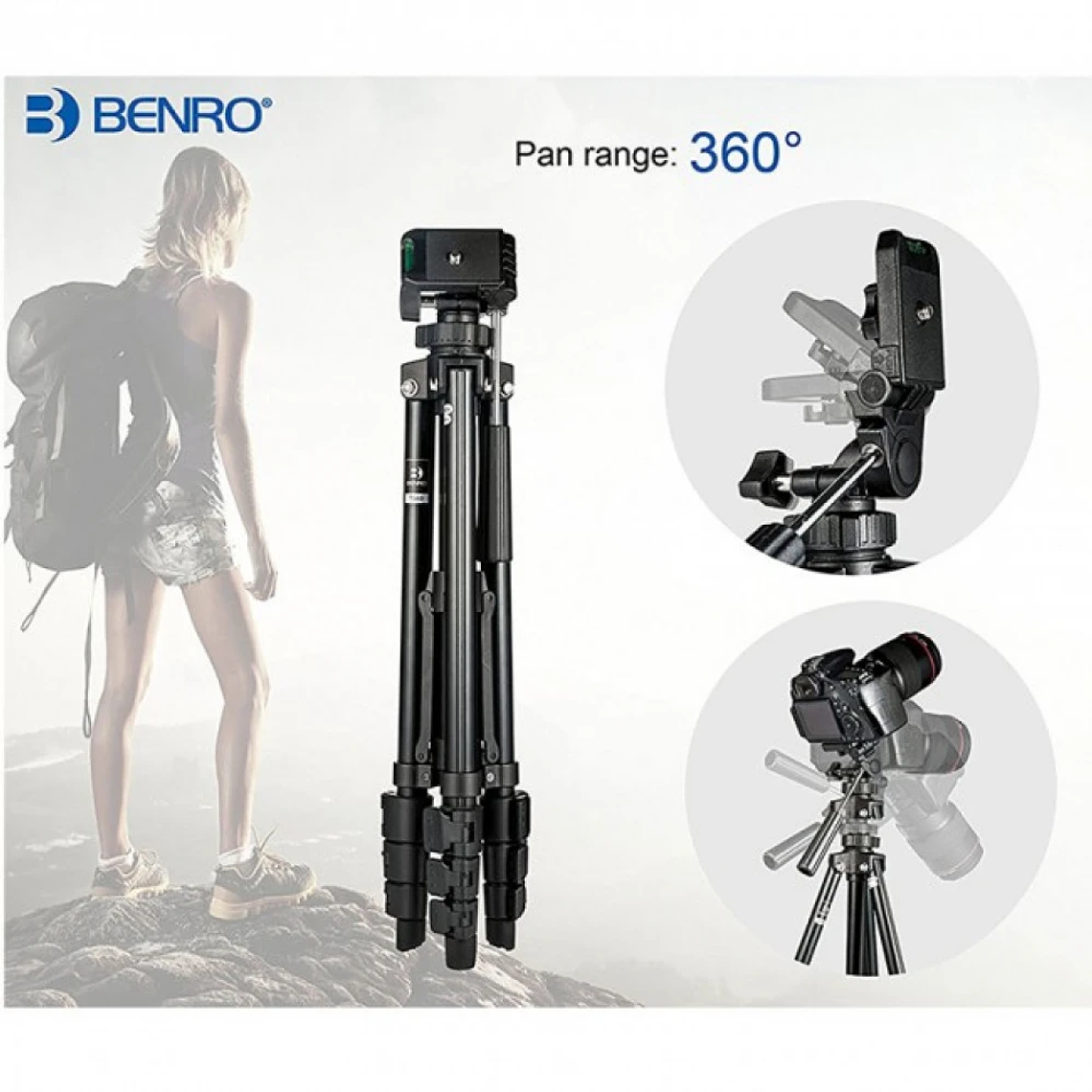 Tripode Benro  Portatil T560 3