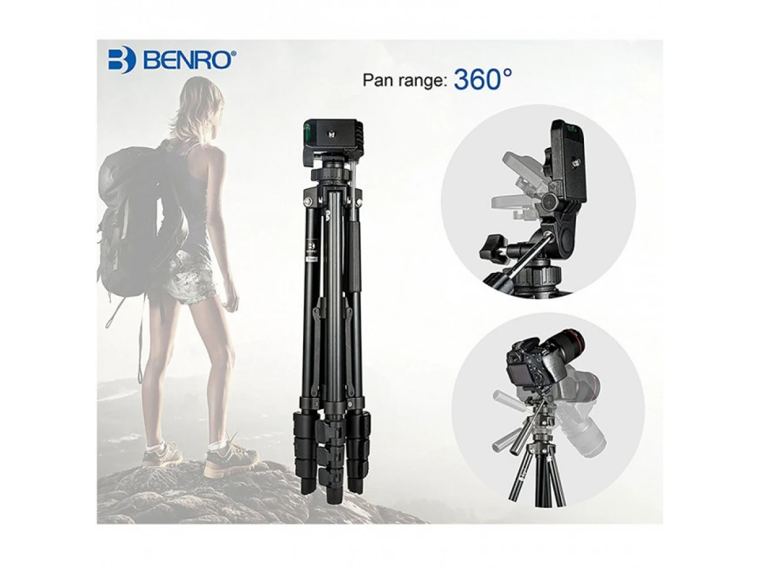 Tripode Benro  Portatil T560 3