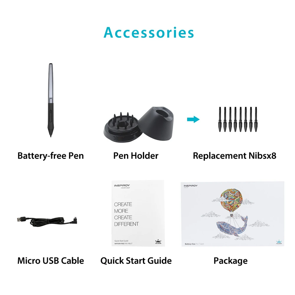 HUION PEN TABLET INSPIROY H950P 3