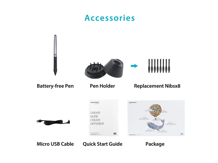 HUION PEN TABLET INSPIROY H950P 3