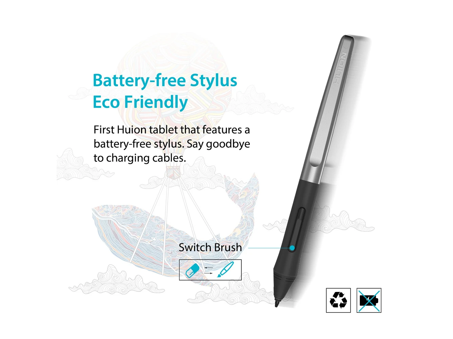 HUION PEN TABLET INSPIROY H950P 7