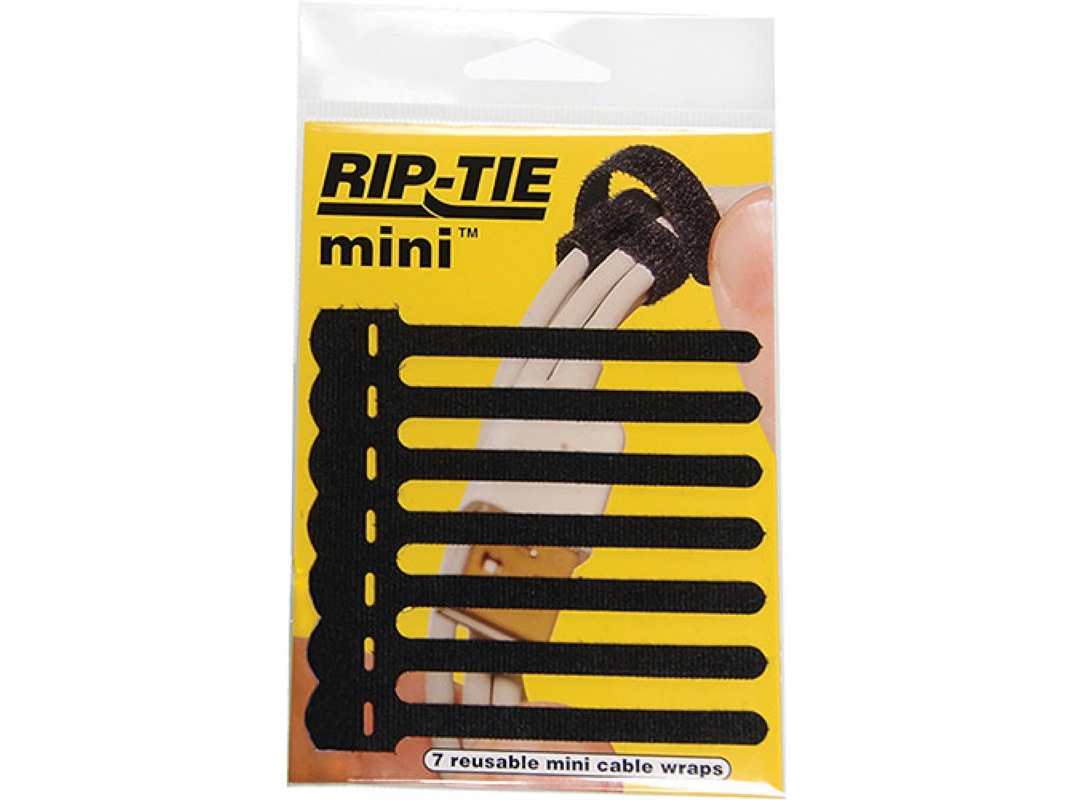 RIP-TIE Q-35-007 MINI CABLE WRAPS - BLK 1