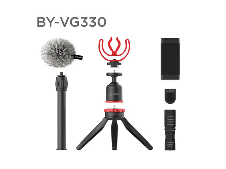 BOYA BY-VG330 Kit de Microfono y Tripode para Celular 1