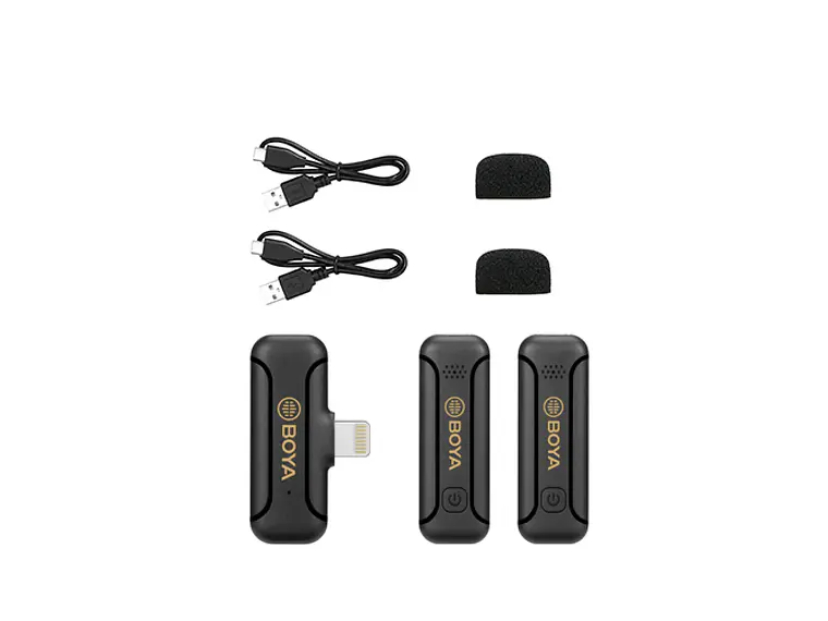 BOYA BY-WM3T2-D2 Micrófono Inalámbrico Lightning Doble 50 metros 4