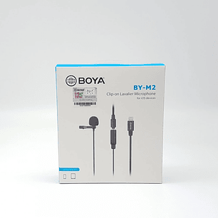 BOYA BY-M2 Micrófono Lavalier Para Iphone Con Conector Lightning