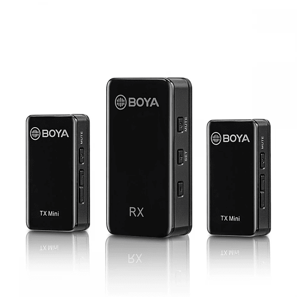 BOYA BY-XM6-S2 Mini Micrófono Inalámbrico Ultra Compacto 100 metros