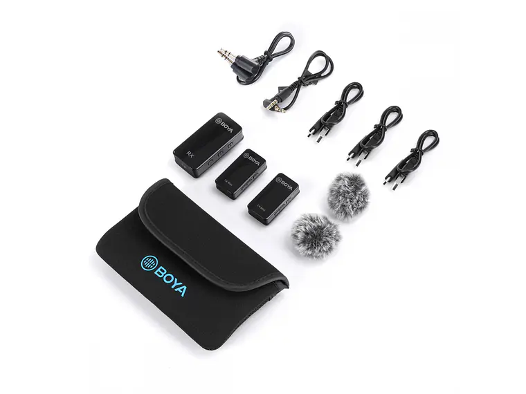 BOYA BY-XM6-S2 Mini Micrófono Inalámbrico Ultra Compacto 100 metros 3