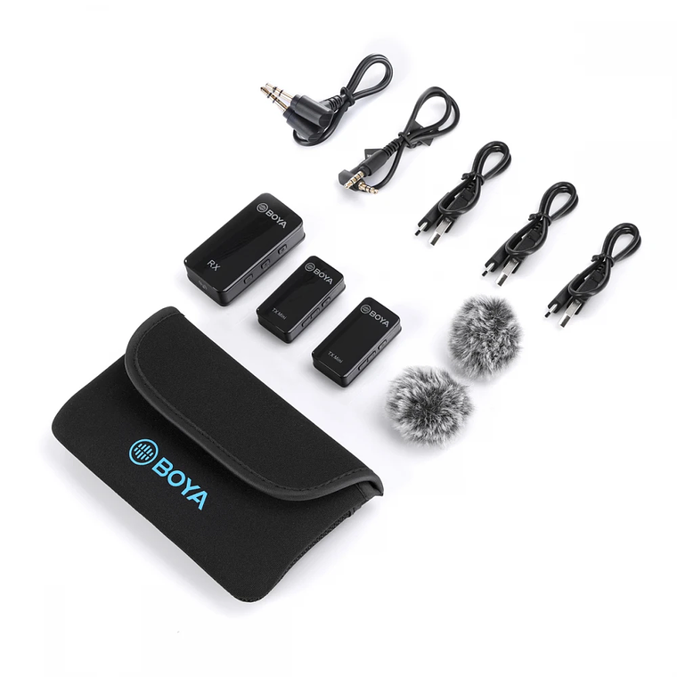 BOYA BY-XM6-S2 Mini Micrófono Inalámbrico Ultra Compacto 100 metros 3