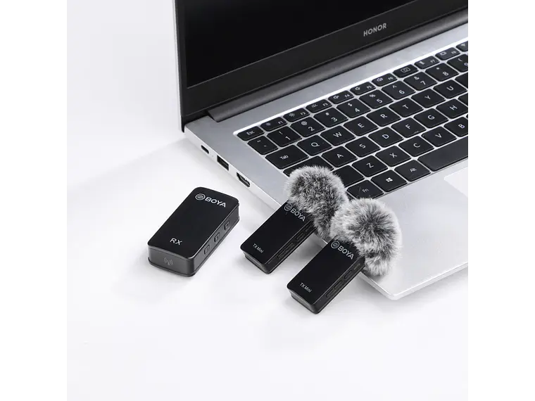 BOYA BY-XM6-S2 Mini Micrófono Inalámbrico Ultra Compacto 100 metros 4