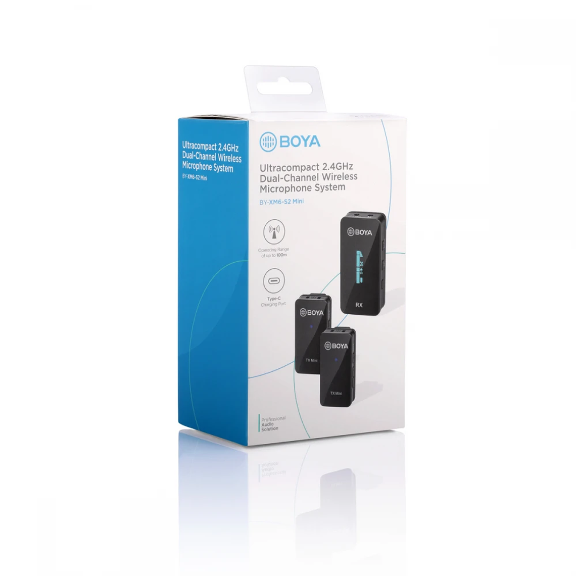 BOYA BY-XM6-S2 Mini Micrófono Inalámbrico Ultra Compacto 100 metros 5