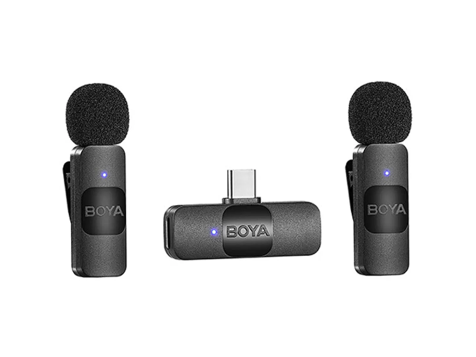 BOYA BY-V20 Microfono Inalambrico Doble. Conexion tipo C 1