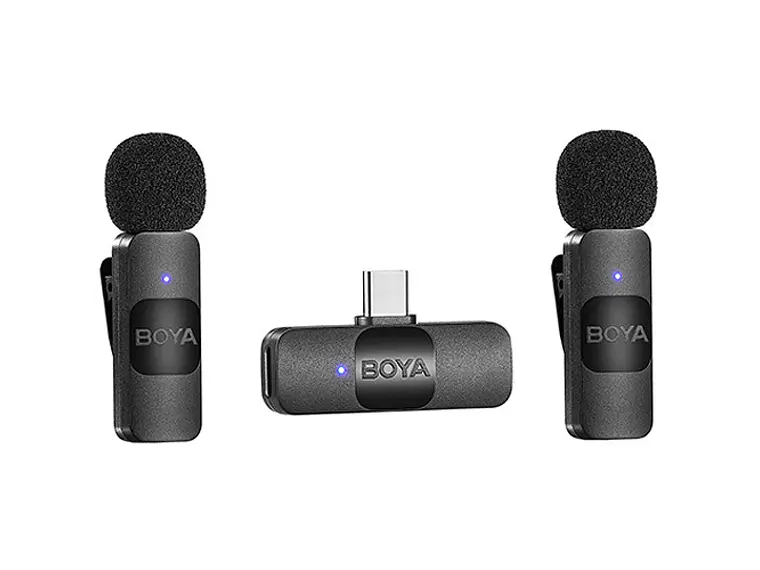 BOYA BY-V20 Microfono Inalambrico Doble. Conexion tipo C 1