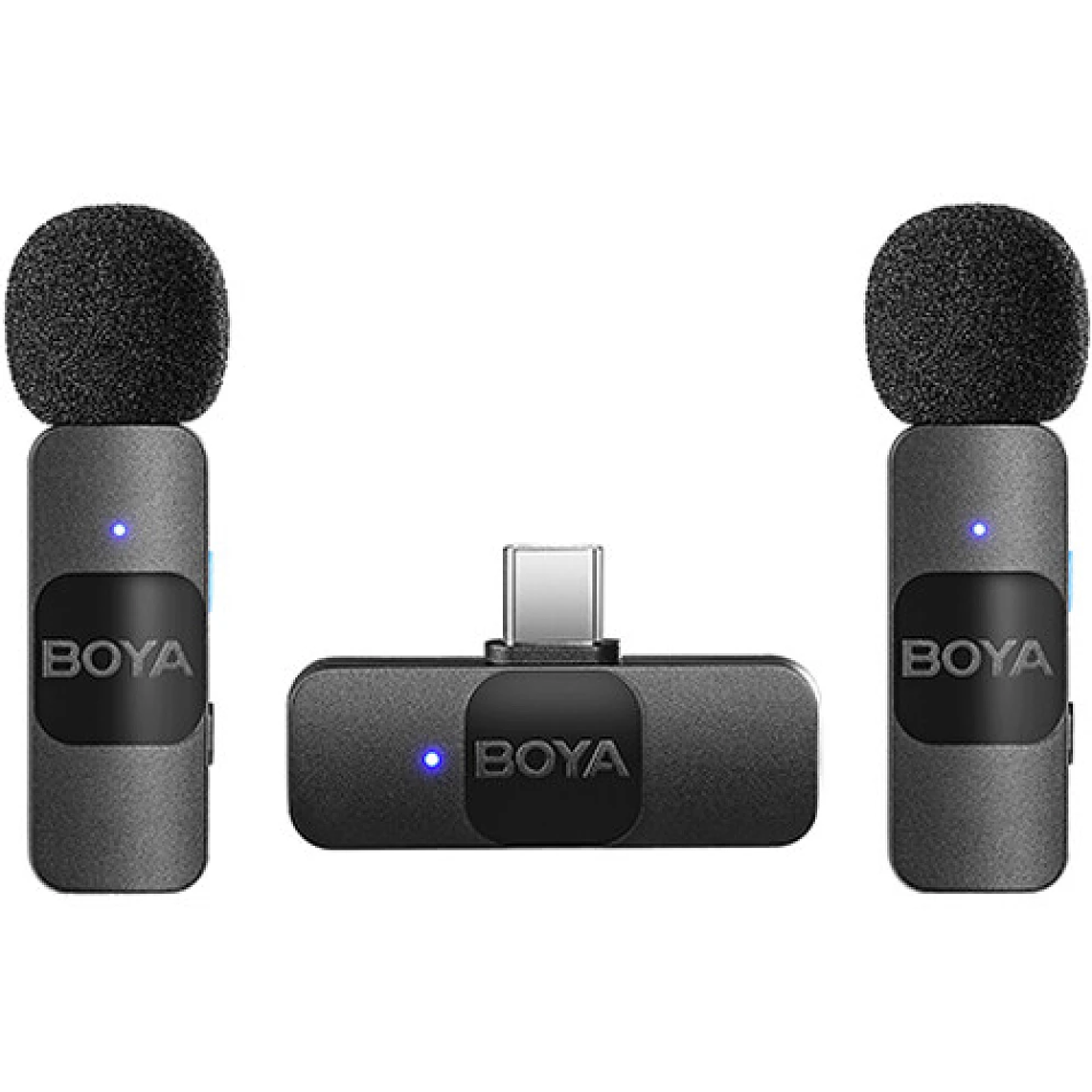 BOYA BY-V20 Microfono Inalambrico Doble. Conexion tipo C 2