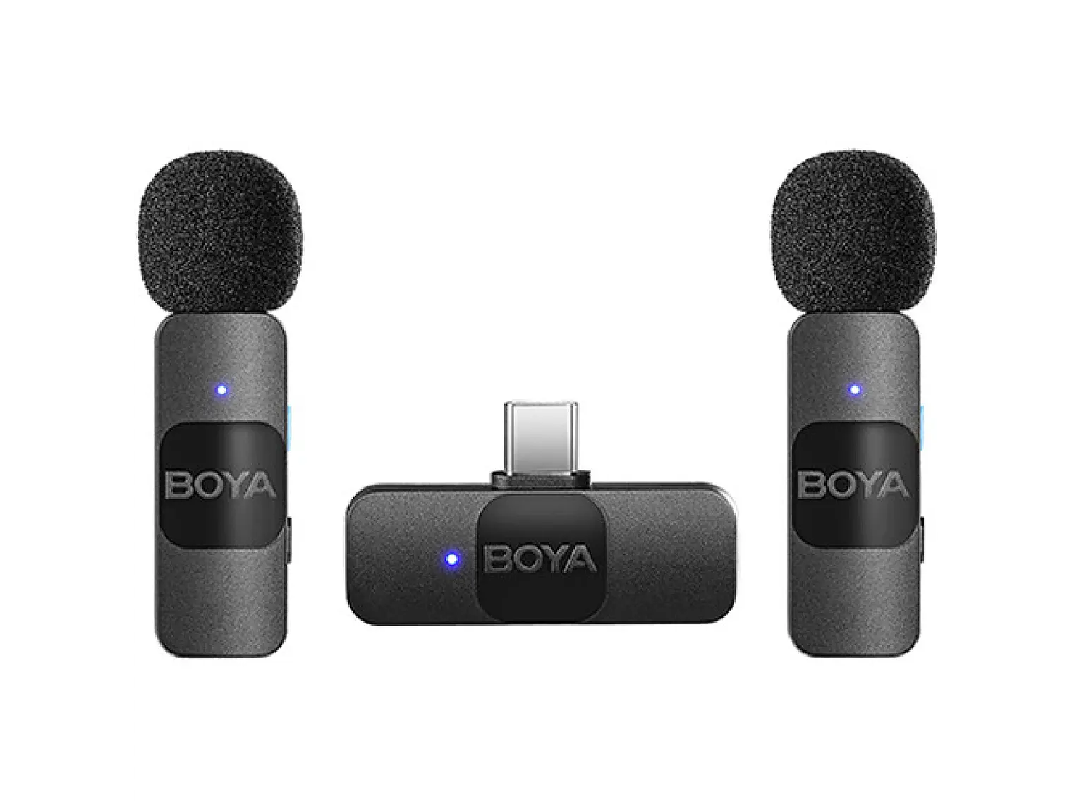 BOYA BY-V20 Microfono Inalambrico Doble. Conexion tipo C 2
