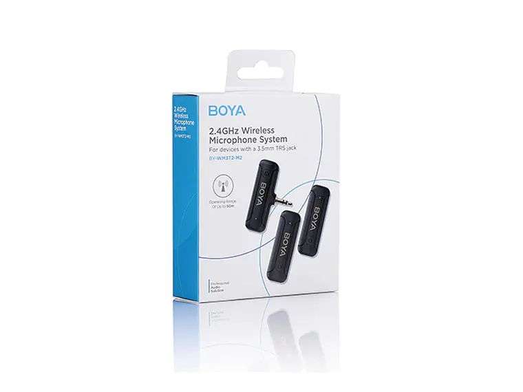 Boya BY-WM3T2-M2 Micrófono Inalámbrico Doble 50 Metros TRS 2