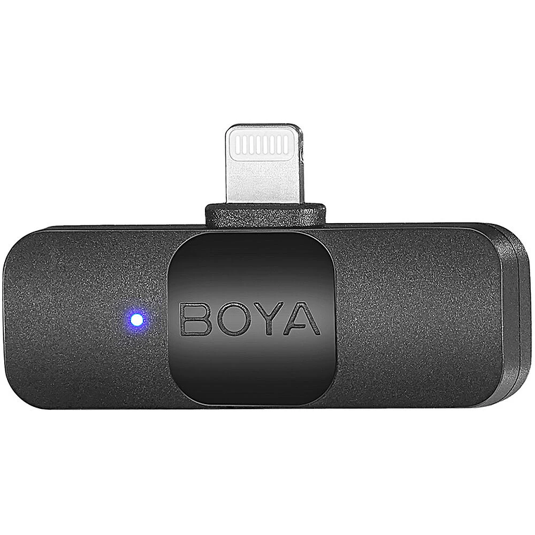 BOYA BY-V2 Microfono Inalambrico Doble. Conexion tipo Lightning 3