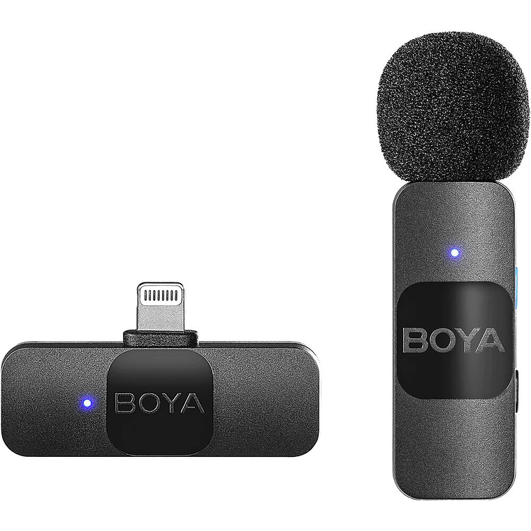BOYA BY-V2 Microfono Inalambrico Doble. Conexion tipo Lightning 4