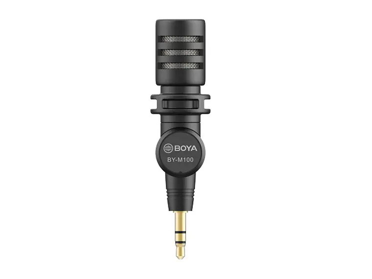 BOYA BY-M100 Microfono Compacto Conector TRS 3.5mm 3