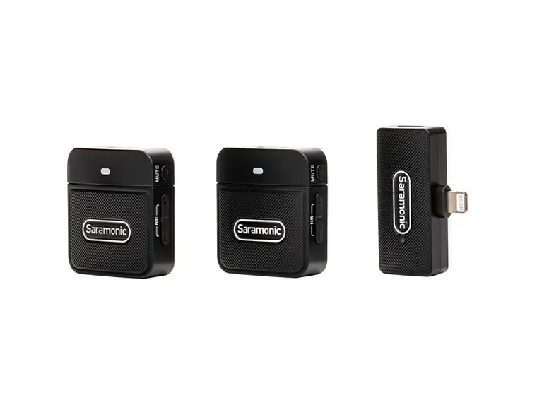 Saramonic Blink 100 B4 Sistema de Micrófono Inalámbrico Compacto, 2 transmisor y 1 receptor, Salida para Iphone 2