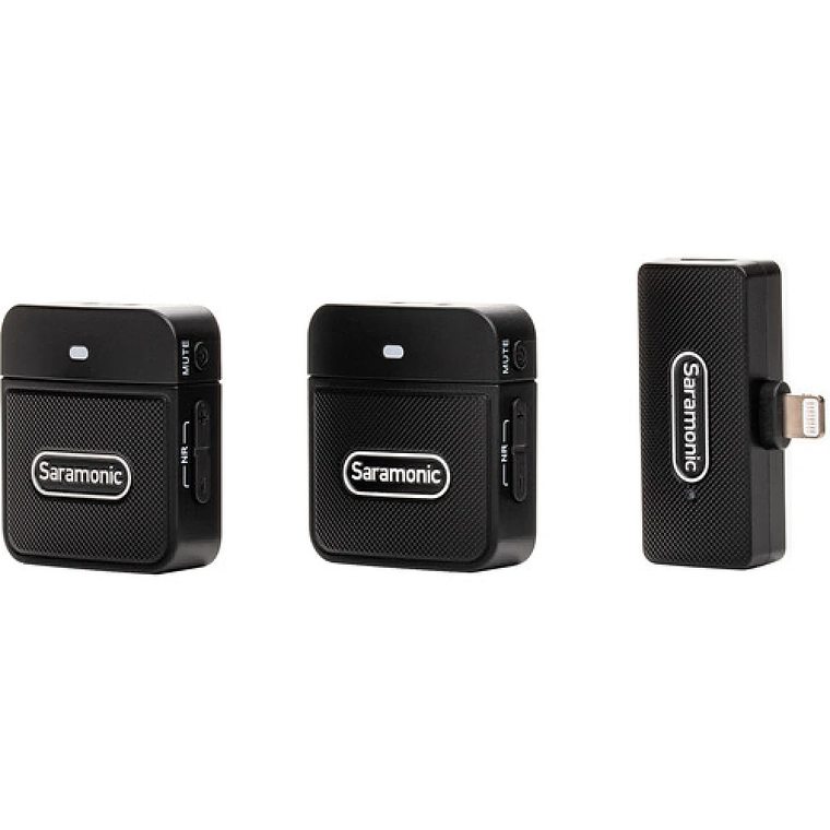 Saramonic Blink 100 B4 Sistema de Micrófono Inalámbrico Compacto, 2 transmisor y 1 receptor, Salida para Iphone 2
