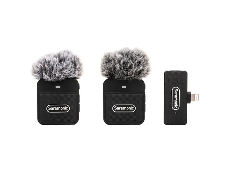 Saramonic Blink 100 B4 Sistema de Micrófono Inalámbrico Compacto, 2 transmisor y 1 receptor, Salida para Iphone 6