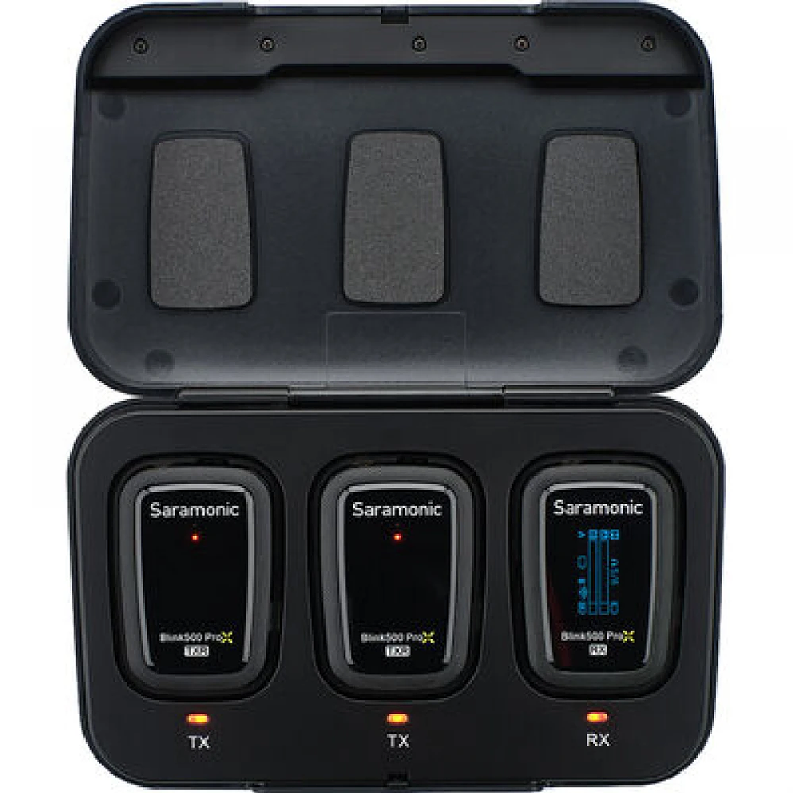 Saramonic Blink 500 Pro X B2R Sistema de Micrófono Inalámbrico Profesional, 2 transmisor y 1 receptor. Con Grabación Interna. 2