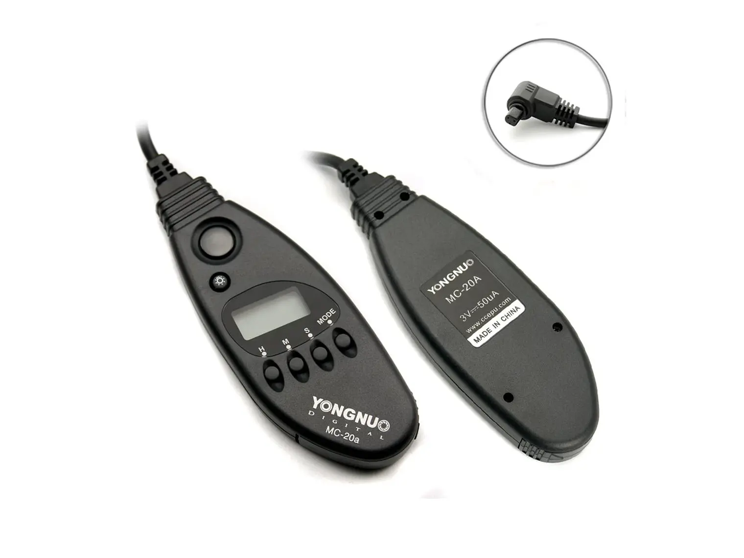 Yongnuo Temporizador MC-20 con cable C3 para Canon 1