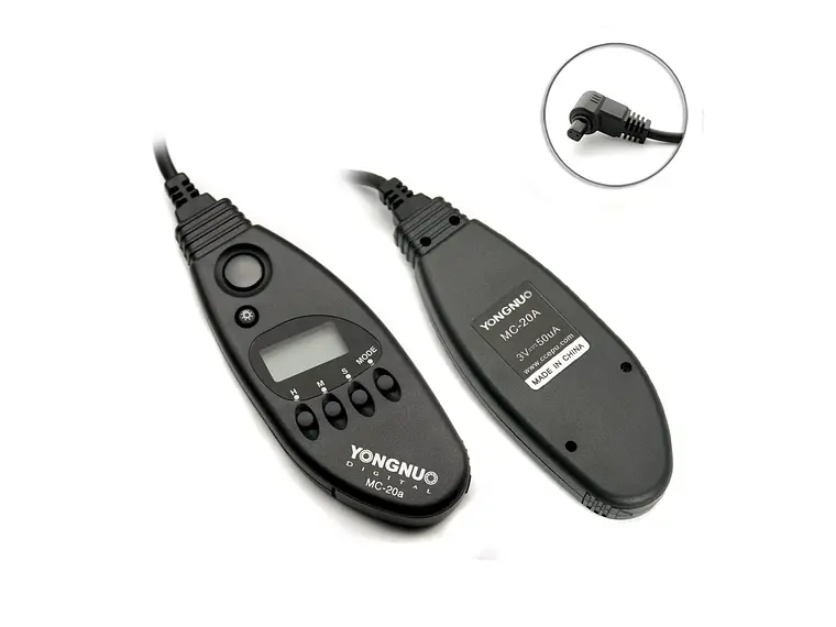 Yongnuo Temporizador MC-20 con cable C3 para Canon 1