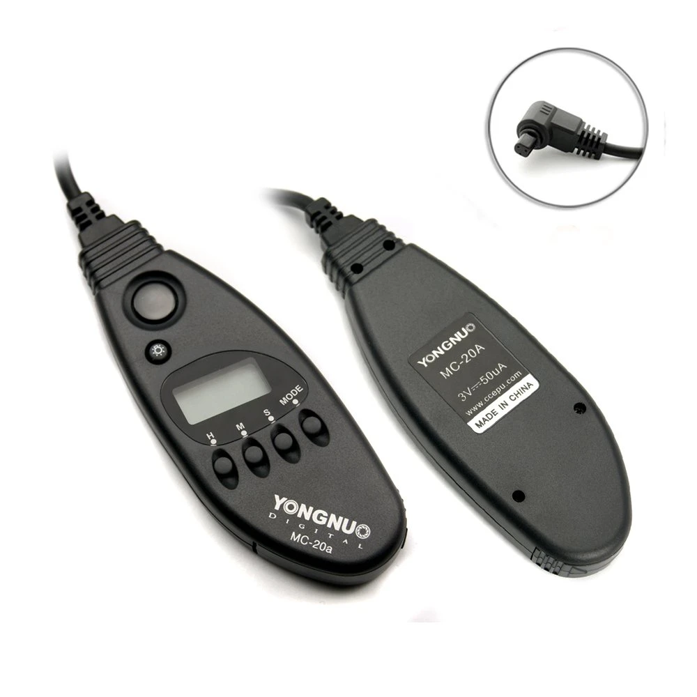 Yongnuo Temporizador MC-20 con cable C3 para Canon