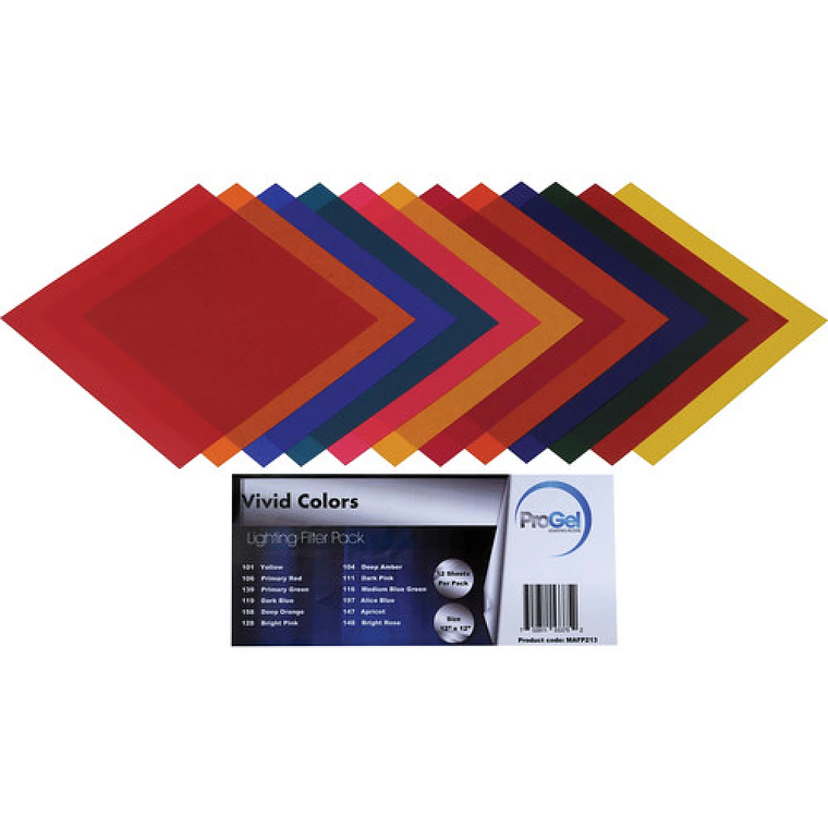 Pro Gel Vivid Colors Filter Pack 12 x 12 1