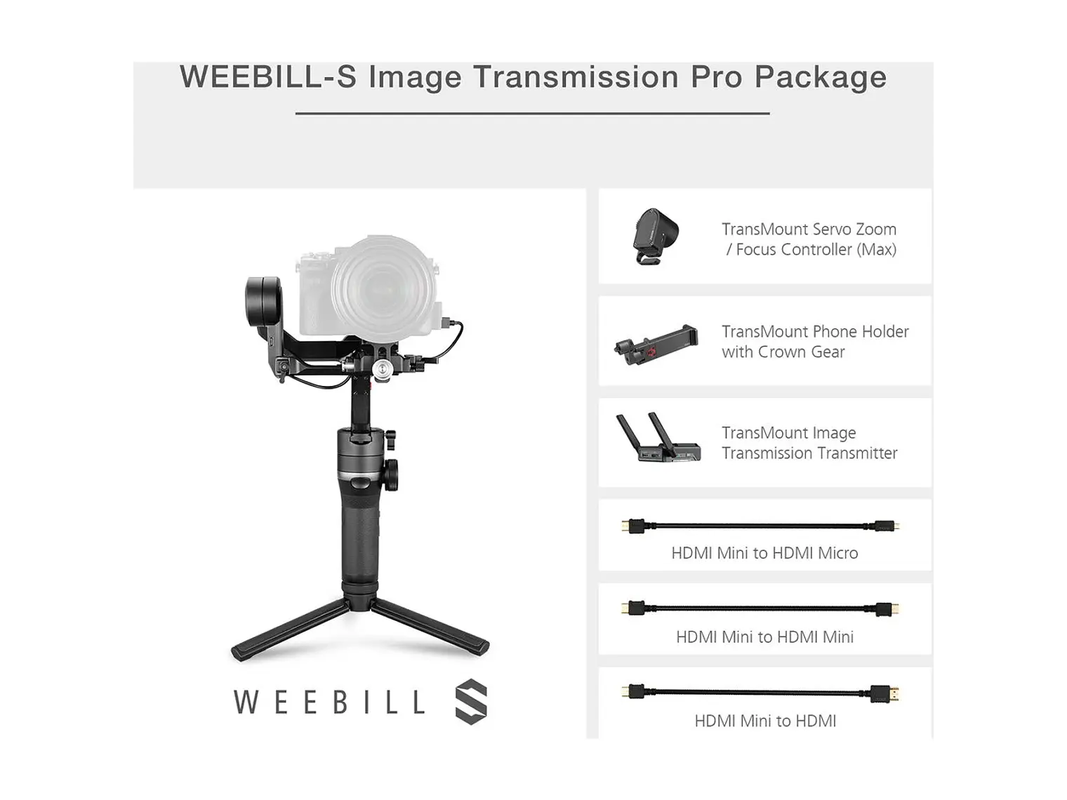 Estabilizador  Zhiyun Weebill-S Pro Package 5